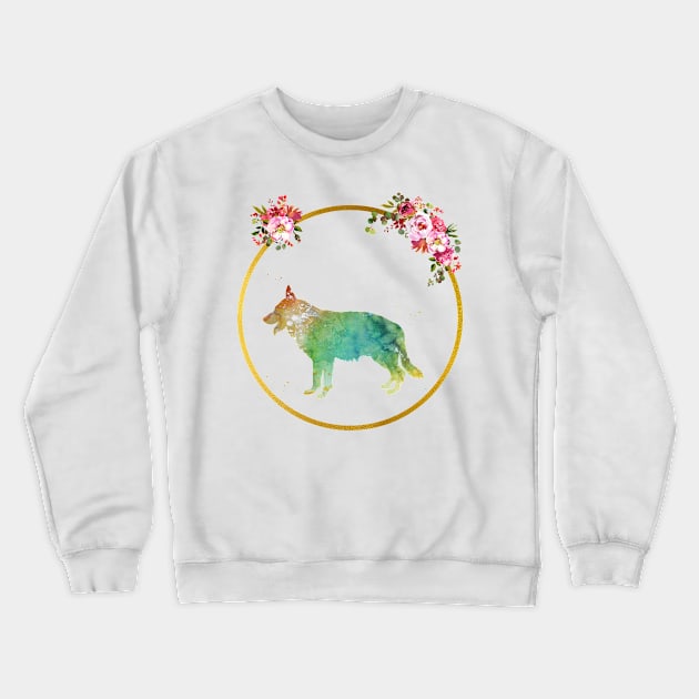 German Shepherd Crewneck Sweatshirt by erzebeth